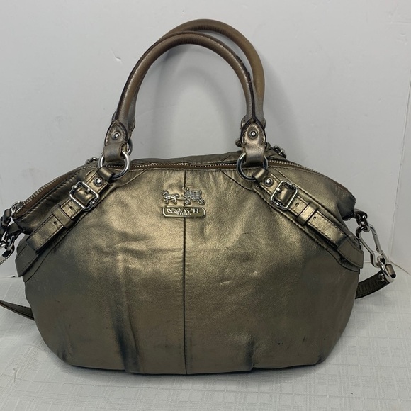 COACH MADISON METALLIC BRONZE SATCHEL H1020-15960